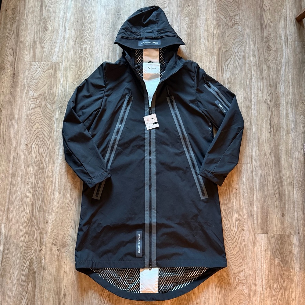 PUMA X UEG Parka Jacket Coat Black Size Medium